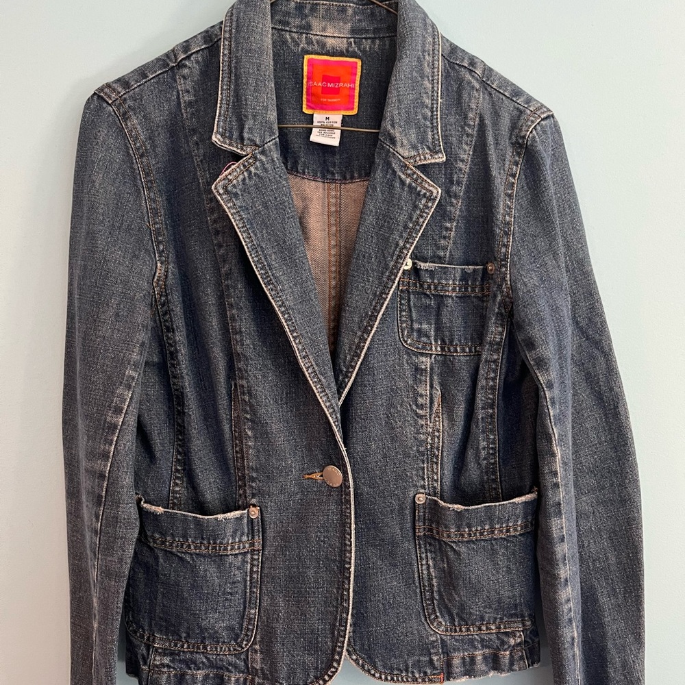 Isaac Mizrahi jean jacket size medium